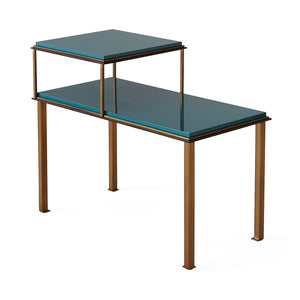 Teal Lacquered Telephone Table | Jonathan Adler Rider | Oroa.com