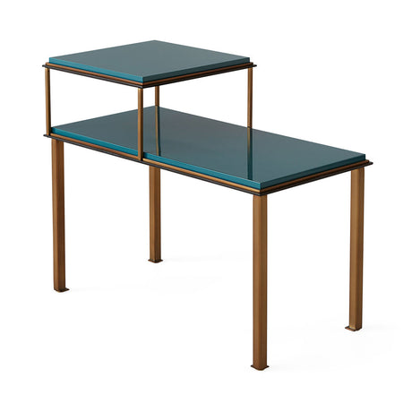 Teal Lacquered Telephone Table | Jonathan Adler Rider | Oroa.com