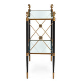 Two-Tier Glass Side Table | Jonathan Adler Rider | Oroa.com