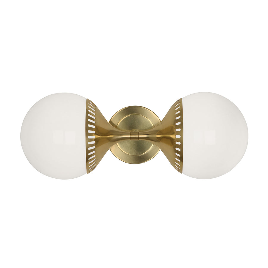 Double White Glass Wall Lamp | Jonathan Adler Rio | Oroa.com