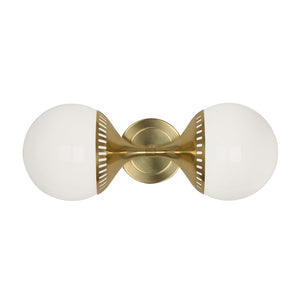 Double White Glass Wall Lamp | Jonathan Adler Rio | Oroa.com