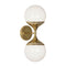 Double White Glass Wall Lamp | Jonathan Adler Rio | Oroa.com