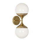 Double White Glass Wall Lamp | Jonathan Adler Rio | Oroa.com