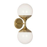 Double White Glass Wall Lamp | Jonathan Adler Rio | Oroa.com