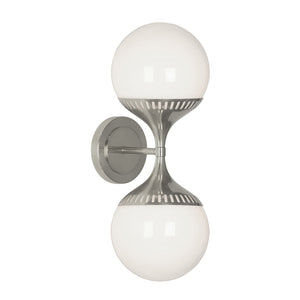 Double White Glass Wall Lamp | Jonathan Adler Rio | Oroa.com