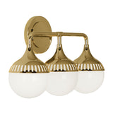Three-Light Glass Wall Lamp | Jonathan Adler Rio | Oroa.com