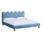 Blue Velvet Queen Bed | Jonathan Adler Ripple | Oroa.com