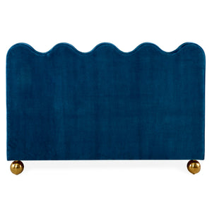 Blue Velvet King Bed | Jonathan Adler Ripple | Oroa.com