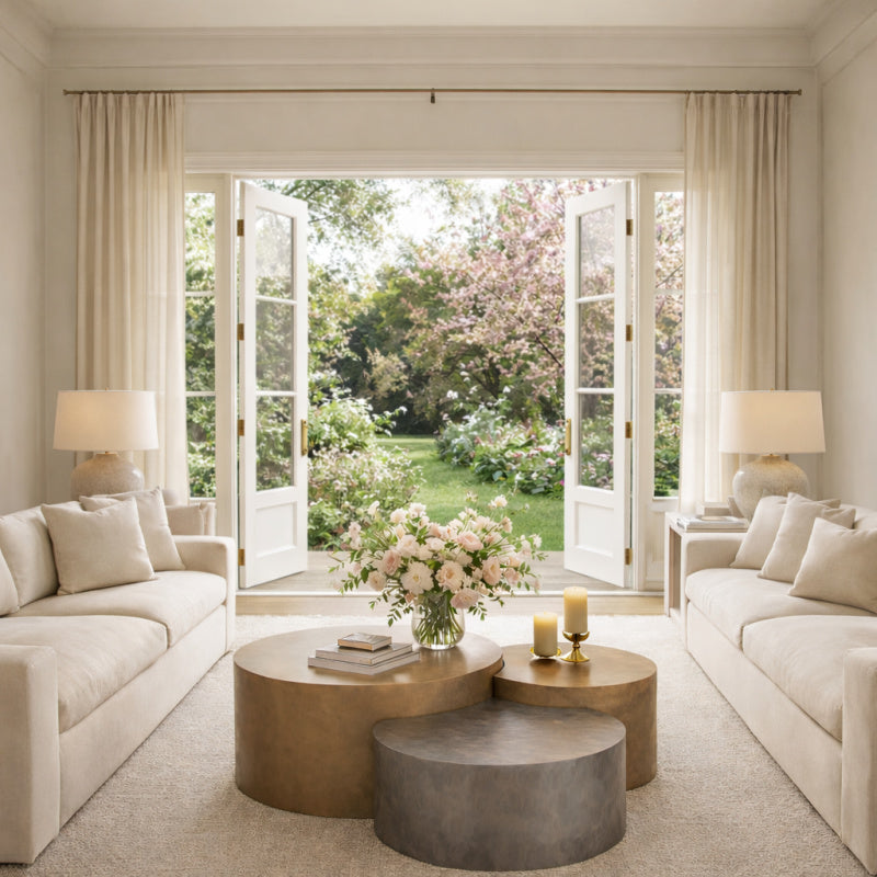 round nested coffee tables. www.oroa.com