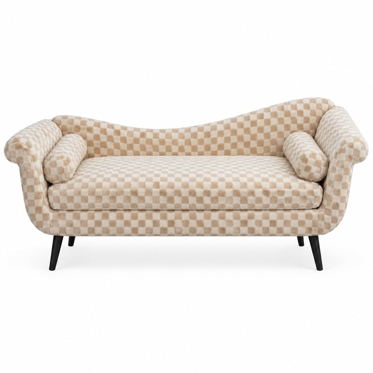 Sand Upholstered Sled-Base Sofa | Catchy