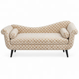 Sand Upholstered Sled-Base Sofa | Catchy
