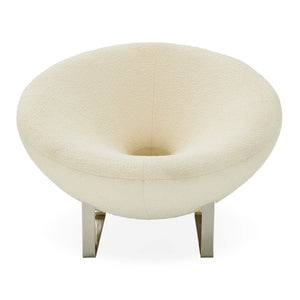 Round Bouclé Lounge Chair | Jonathan Adler Saturn | Oroa.com