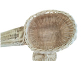 Rattan Toy Helicopter – Handcrafted Boho Pretend Play Toy for Kids | Montessori Airplane Nursery Decor