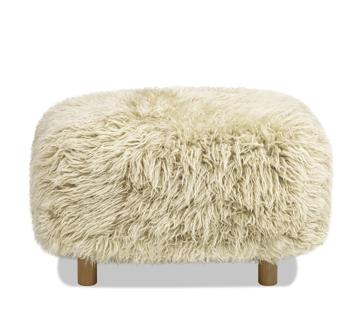 Modern European furniture - New Zealand Sheepskin Ottoman - www.oroa.com