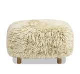 Modern European furniture - New Zealand Sheepskin Ottoman - www.oroa.com