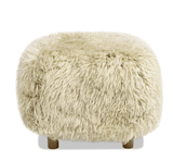 Modern European furniture - New Zealand Sheepskin Ottoman - www.oroa.com