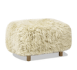 Modern European furniture - New Zealand Sheepskin Ottoman - www.oroa.com