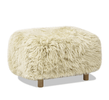 Modern European furniture - New Zealand Sheepskin Ottoman - www.oroa.com