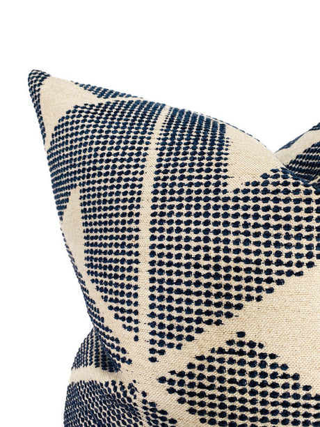 Indigo Blue Woven Pillow Cover | DEKOWE Schumacher