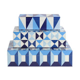 Geometric Pattern Lacquer Box M | Jonathan Adler Sorrento | Oroa.com