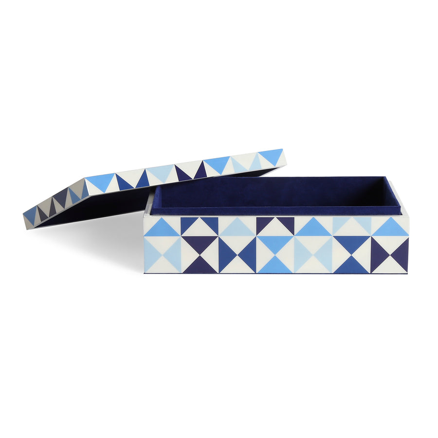 Geometric Pattern Lacquer Box M | Jonathan Adler Sorrento | Oroa.com
