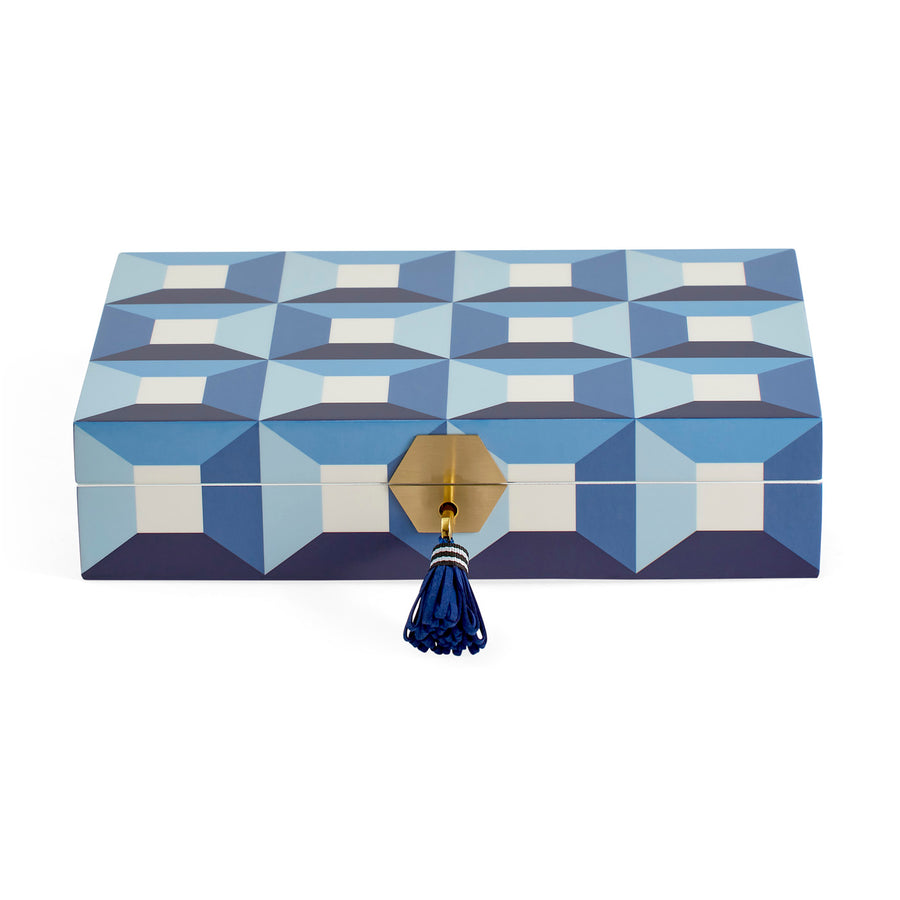 Geometric Pattern Lacquer Jewelry Box | Jonathan Adler Sorrento | Oroa.com