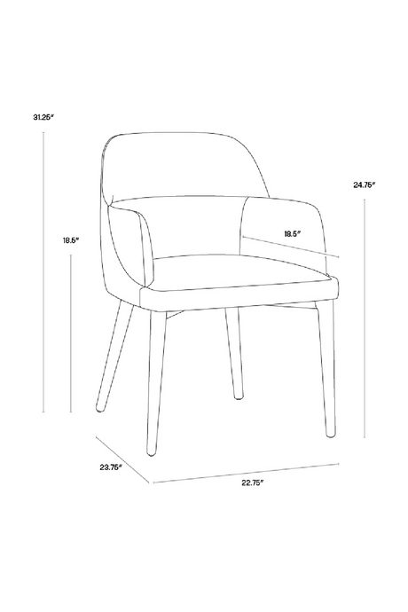 Modern European furniture - Cream and Black Leather Dining Chair - www.oroa.com