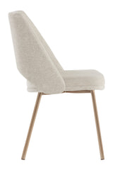 Modern European furniture - Cutout-Back Fabric Dining Chairs (2) - www.oroa.com