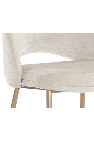 Modern European furniture - Cutout-Back Fabric Dining Chairs (2) - www.oroa.com