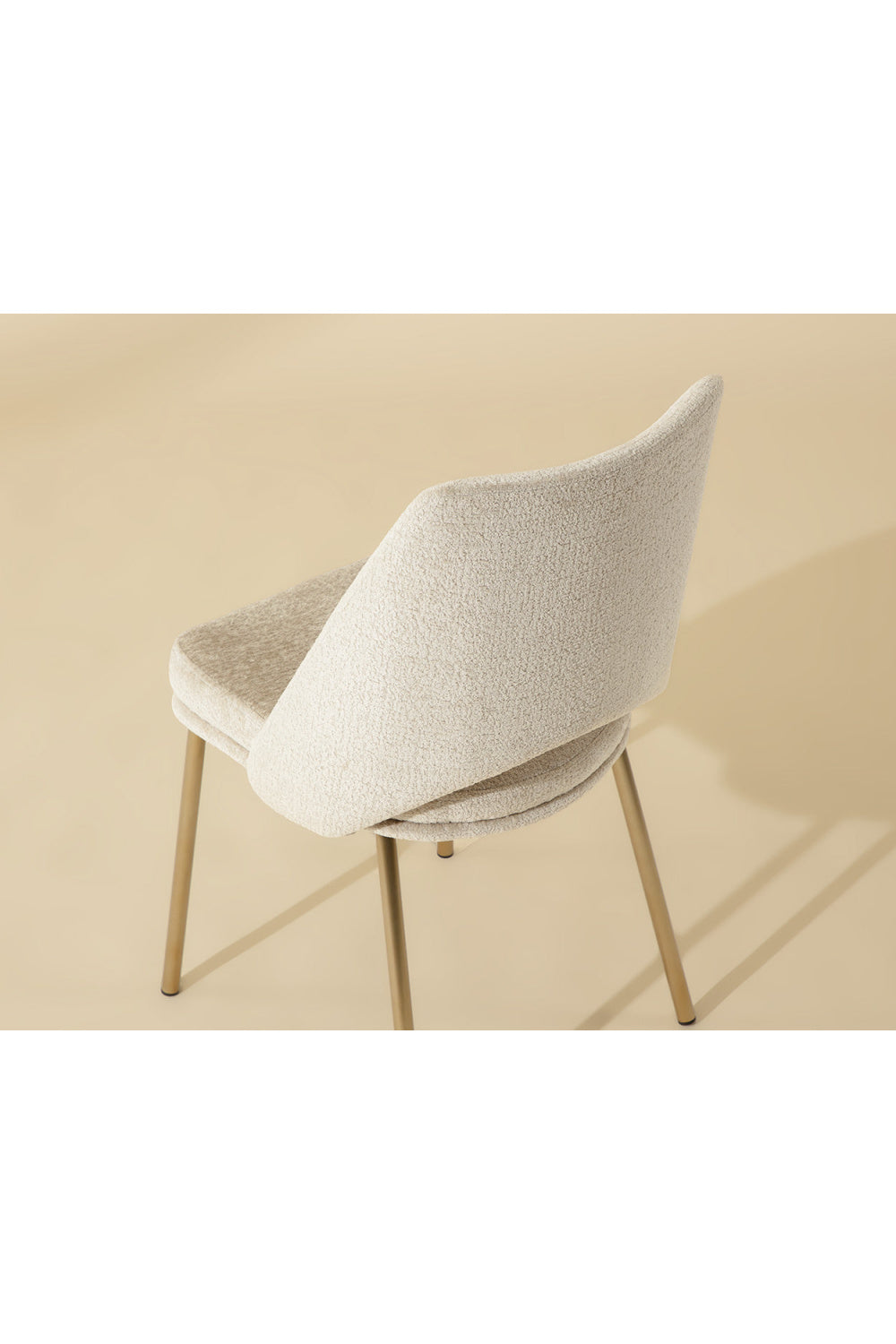 Modern European furniture - Cutout-Back Fabric Dining Chairs (2) - www.oroa.com