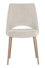 Modern European furniture - Cutout-Back Fabric Dining Chairs (2) - www.oroa.com