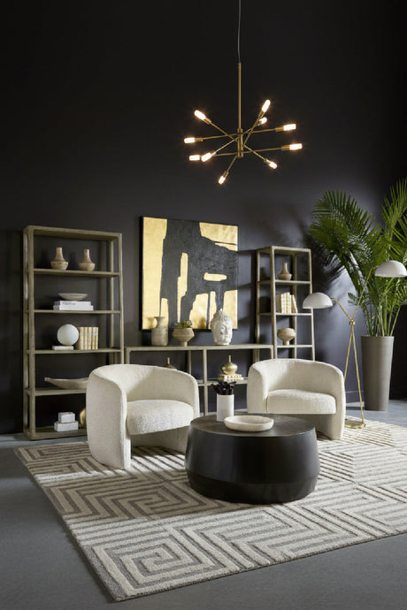 Modern European furniture - White Curved Lounge Chair - www.oroa.com