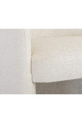 Modern European furniture - White Curved Lounge Chair - www.oroa.com