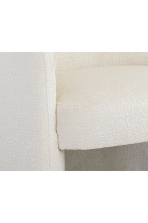 Modern European furniture - White Curved Lounge Chair - www.oroa.com