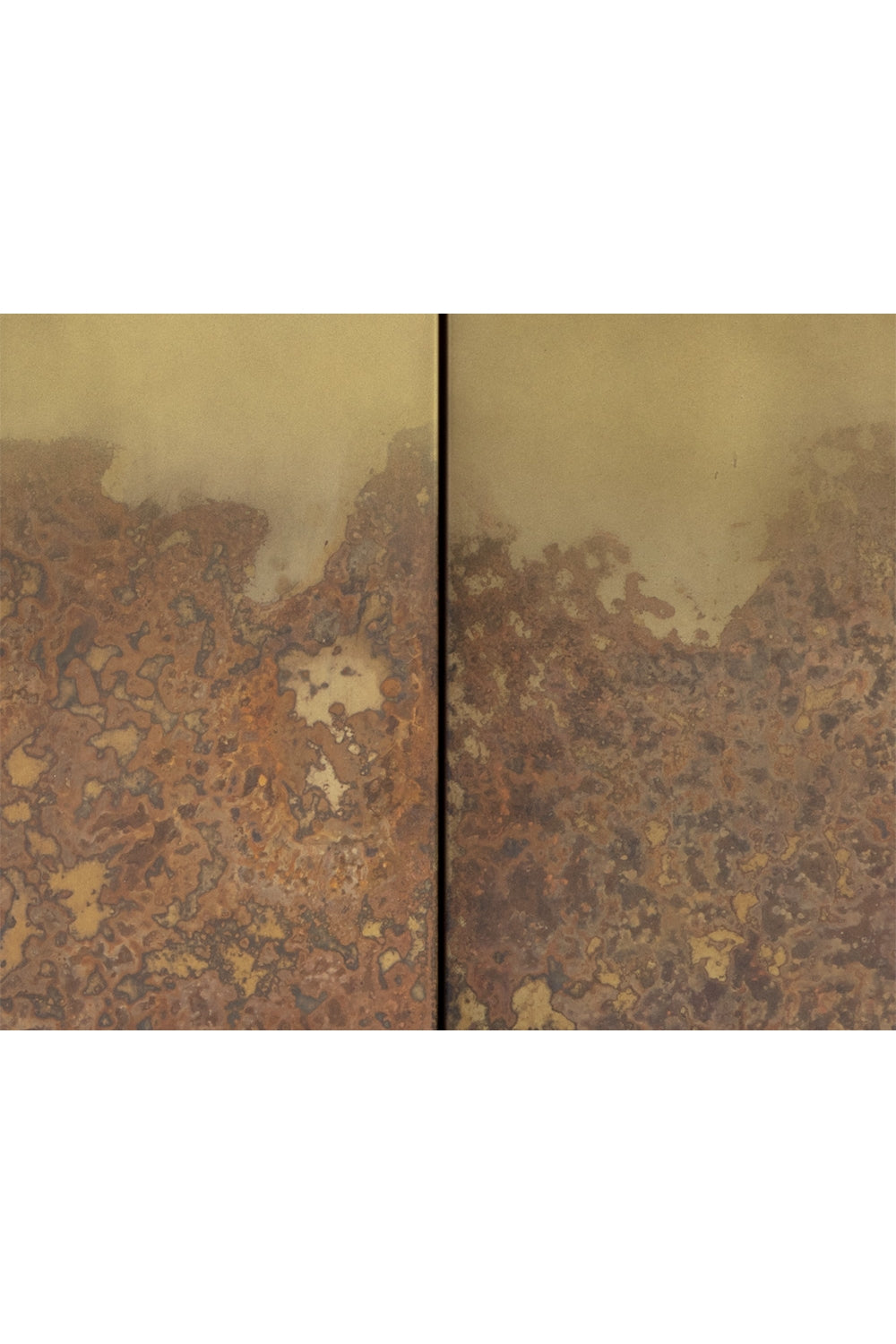 Modern European furniture - Antique Brass Patina 4-Door Cabinet - www.oroa.com