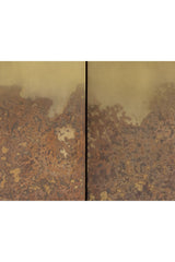 Modern European furniture - Antique Brass Patina 4-Door Cabinet - www.oroa.com