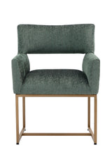 Modern European furniture - Teal Cutout-Back Dining Chair - www.oroa.com