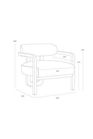   Modern European furniture - Brown Leather 3-Legged Lounge Chair - www.oroa.com | Oroa.com