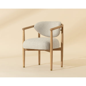   Modern European furniture - Round Oak Frame Dining Armchair - www.oroa.com | Oroa.com