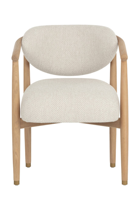 Modern European furniture - Round Oak Frame Dining Armchair - www.oroa.com