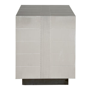 Nickel-Plated Bedside Table | Jonathan Adler Talitha | Oroa.com