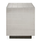 Nickel-Plated Bedside Table | Jonathan Adler Talitha | Oroa.com
