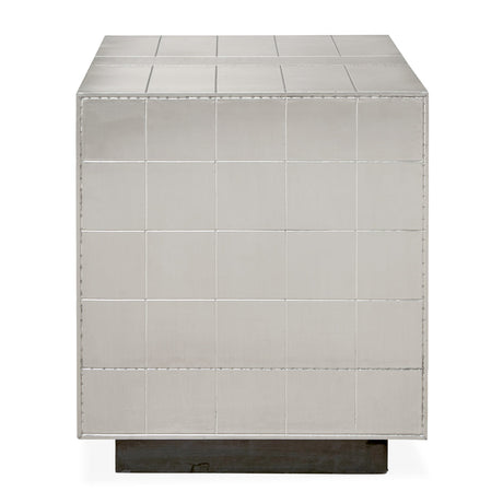 Nickel-Plated Bedside Table | Jonathan Adler Talitha | Oroa.com