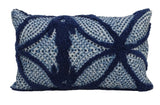 Blue Throw Pillow for couch 14" X 24"