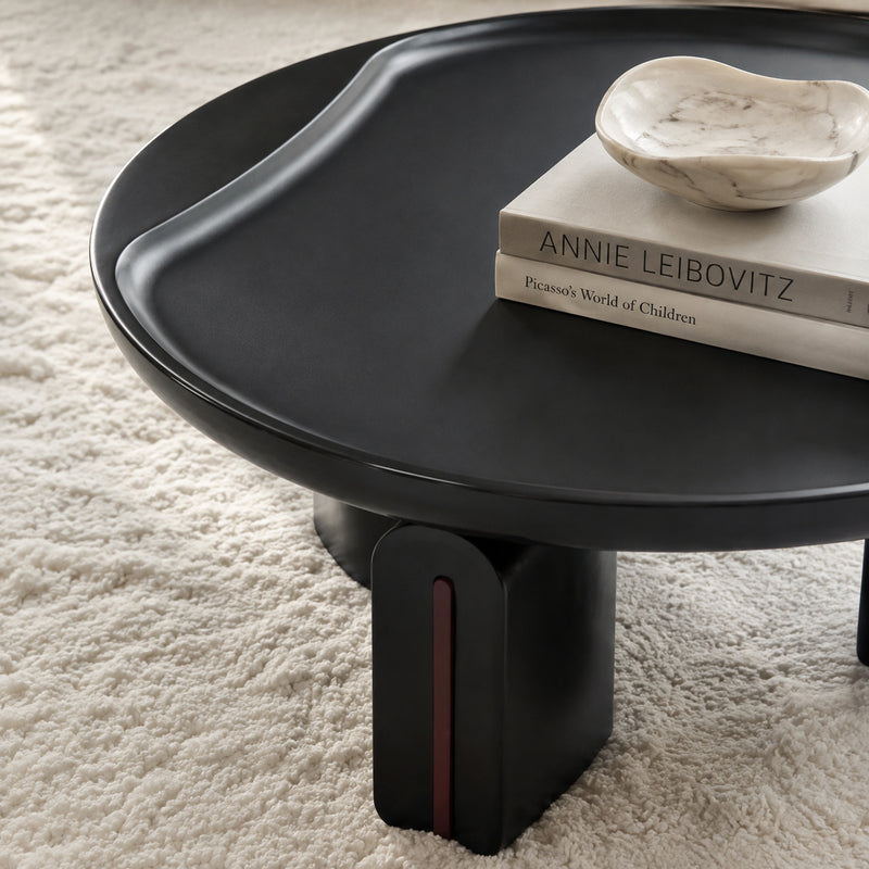 coffee table black glass - oroa.com