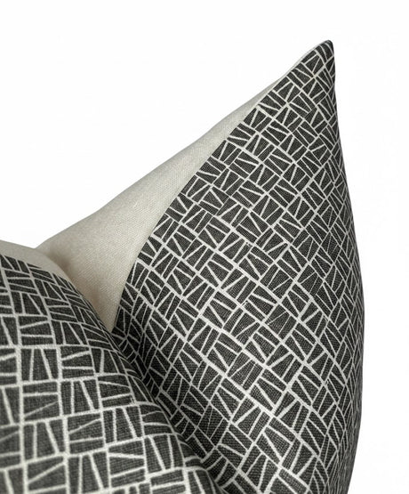 Camber Charcoal Decorative Pillow Cover | DEKOWE Lindsay Alker