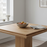 Modern European furniture - Square Natural Wood Table - www.oroa.com