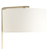 Curved Antique Brass Floor Lamp | Uttermost Laight