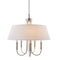 Modern European furniture -  White Linen 5-Light Chandelier - www.oroa.com