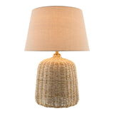 Modern European furniture - Beige Rattan Table Lamp - www.oroa.com
